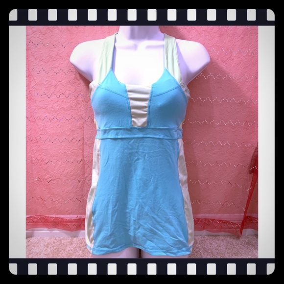 Kyodan Tops - 🔴 5/$15 Kyodan Blue & Green Tank Top P/S